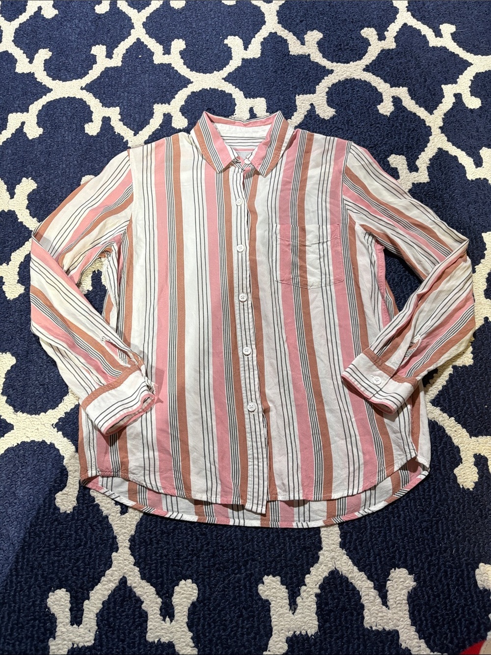Rails Wren Arezzo Stripe Button Down Shirt sz S